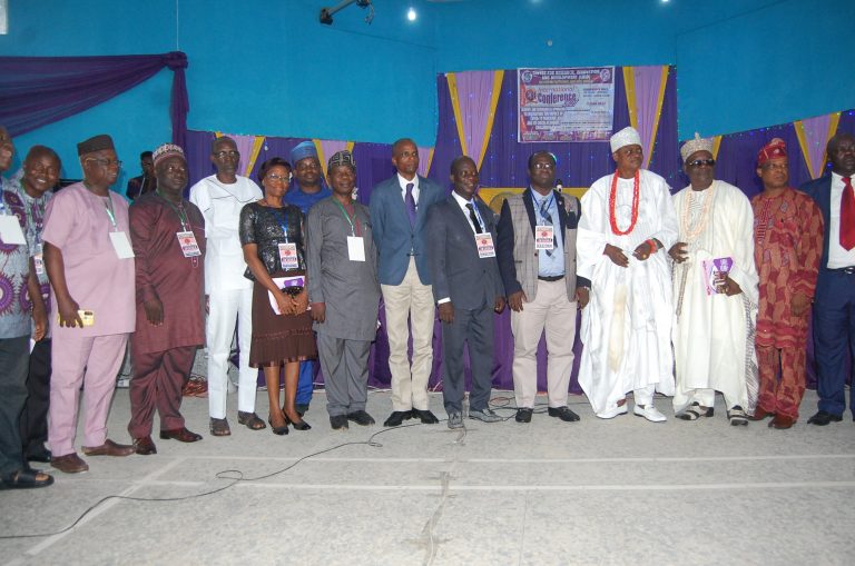 The Polytechnic Principal Officers and some Dignitaries at the Conference in a group photograph.