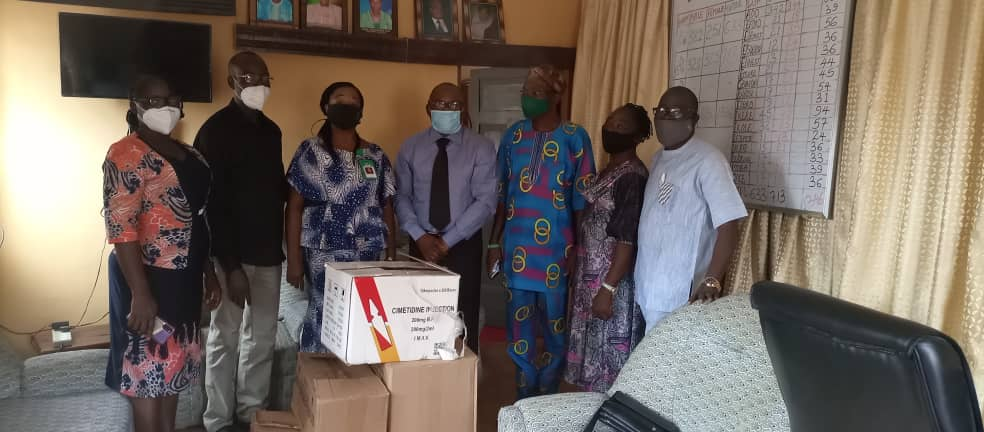 Presentation of drugs to the Management of Ekiti State NYSC